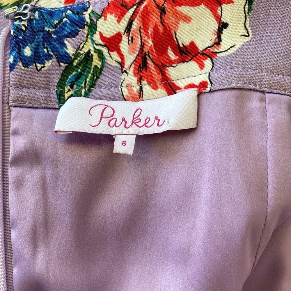 Parker Dress “Imogen” Lilac Floral NWOT Sz 8 - Picture 7 of 7
